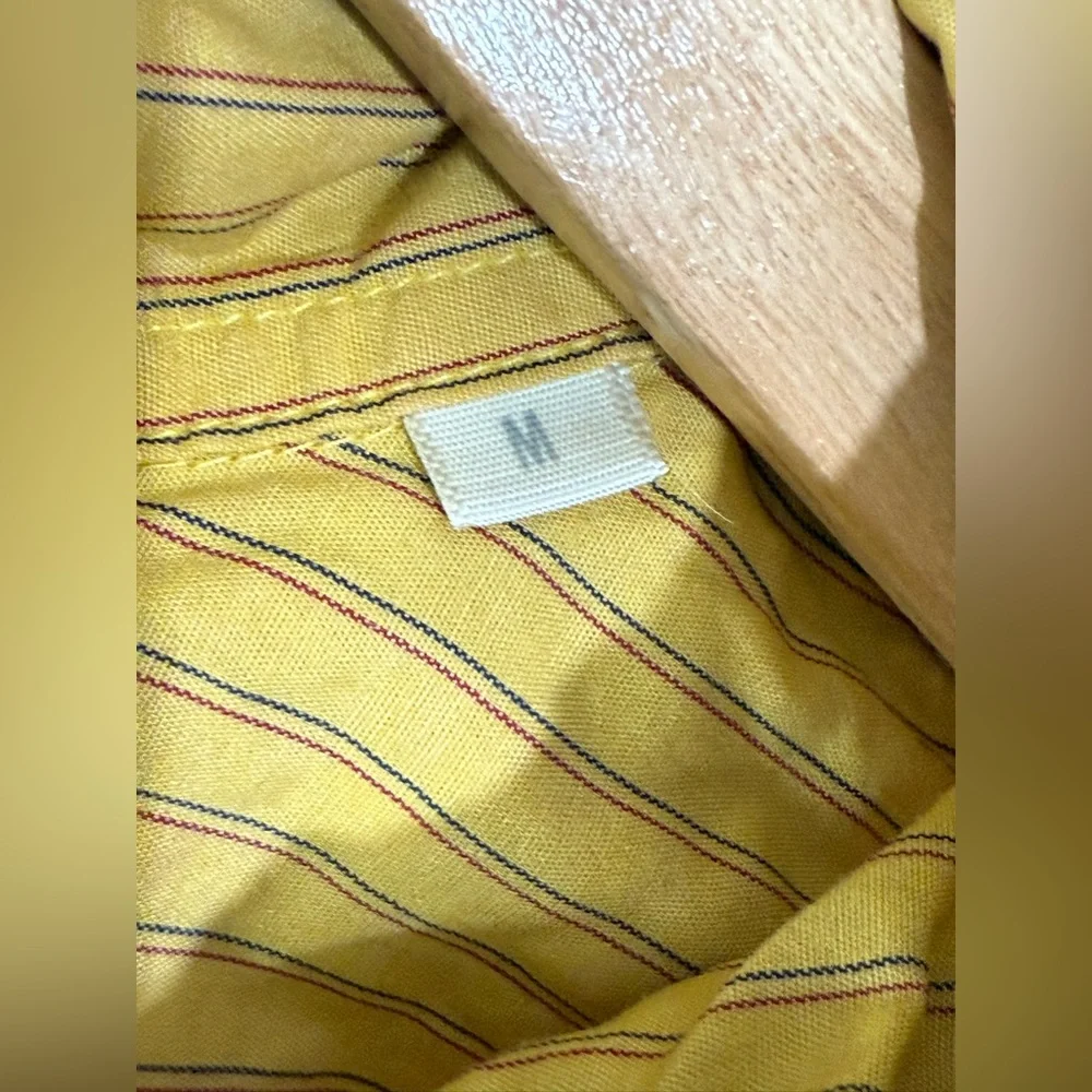 Band Of Outsiders Yellow Pinstripe Button-Down Shirt